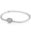 Moments Bracelet with Pavè Heart Clasp - Pandora