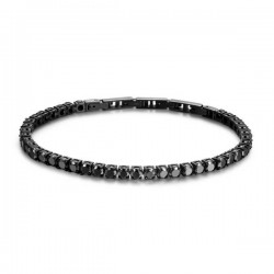 Bracciale Uomo Avantgarde Tennis Brunito con Zirconi Neri - Brosway