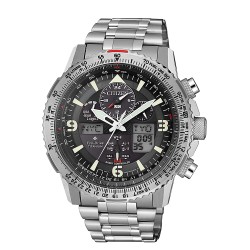 Orologio Uomo Radiocontrollato Skyhawk  Supoer Titanio Fondo Grigio - Citizen