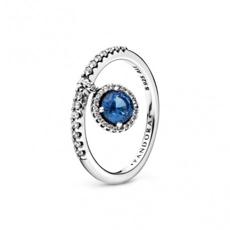 Anello Eleganza Scintllante Con Zirconi Blu - Pandora