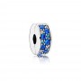 Charm Clip Eleganza Luccicante Mosaico Blu - Pandora