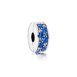 Charm Clip Eleganza Luccicante Mosaico Blu - Pandora