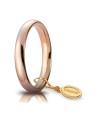 Comfortable Wedding Ring 3.5mm Red Gold - Unoaerre