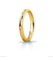 Wedding ring Corona Slim Yellow Gold with Brill - Unoaerre