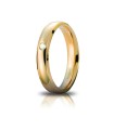 Wedding ring Orion Yellow Gold with Brill - Unoaerre