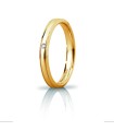 Wedding ring Orion Slim Yellow Gold with Brill - Unoaerre