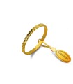 Gardenia Ring in Yellow Gold 1.40 g - Unoaerre