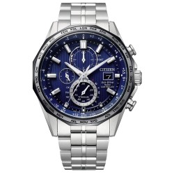 Orologio Uomo Radiocontrollato Crono H800 in Supertitanio Quadrante Blu - Citizen