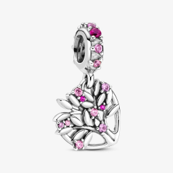 Charm Pendente A Cuore Rosa Albero Della Famiglia - Pandora