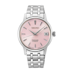 Orologio Donna Presage Automatico in Acciaio Quadrante Rosa - Seiko