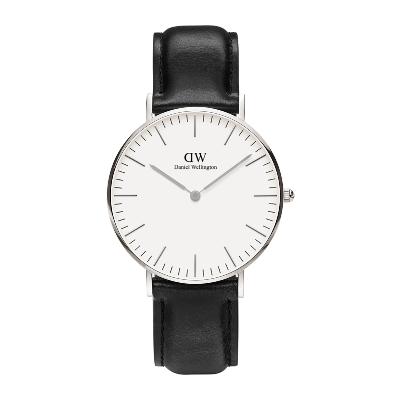 Daniel wellington 2024 black leather