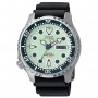 Orologio Uomo Automatico Diver's 200m in Silicone Nero con Quadrante Verde - Citizen