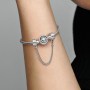 Charm in Argento Catena di Sicurezza Stelle - Pandora