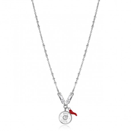 Collana Donna Chakra in Acciaio Cornetto e Coccinella BHKN075- Brosway