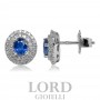 Sapphire and Brilliant Earrings ct.0.88 + 0.47 in Gold - Mirco Visconti