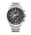 Orolgoio Uomo Radiocontrollato Eco Drive in Acciaio Quadrante Verde CB5914-89X - Citizen