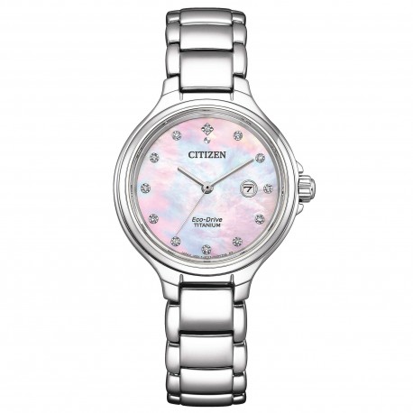 Orologio Donna Solo Tempo Lady in Super Titanio Quadrante Madreperla EW2680-84Y - Citizen