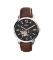 Orologio Uomo Automatico Townsman in Acciaiao e Pelle Marrone ME3061 - Fossil