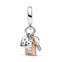 Charm Pendente Chiave, Lucchetto e Cuore - Pandora