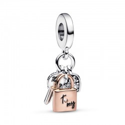 Charm Pendente Chiave, Lucchetto e Cuore - Pandora