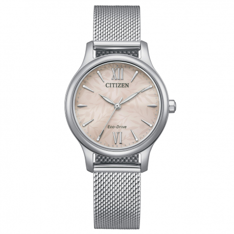 Orologio Donna Solo Tempo Classic Lady EcoDrive in Acciaio Maglia Milano EM0899-81X - Citizen