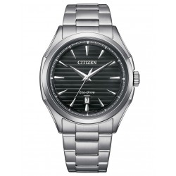 Orologio Uomo Solo Tempo OF Classic Elegance EcoDrive in Acciaio Quadrante Nero AW1750-85A - Citizen