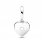 Charm Pendente Doppio Cuore con Perle Coltivate in Acqua Dolce - Pandora