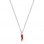 Collana Donna Chakra in Acciaio con Corno Rosso BHKN089 - Brosway