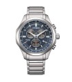 Orologio Uomo Crono Ecodrive in Super Titanium Quadrante Blu AT2530-85L  - Citizen