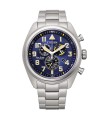 Orologio Uomo Crono Ecodrive in Super Titanium Quadrante Blu AT2480-81L - Citizen