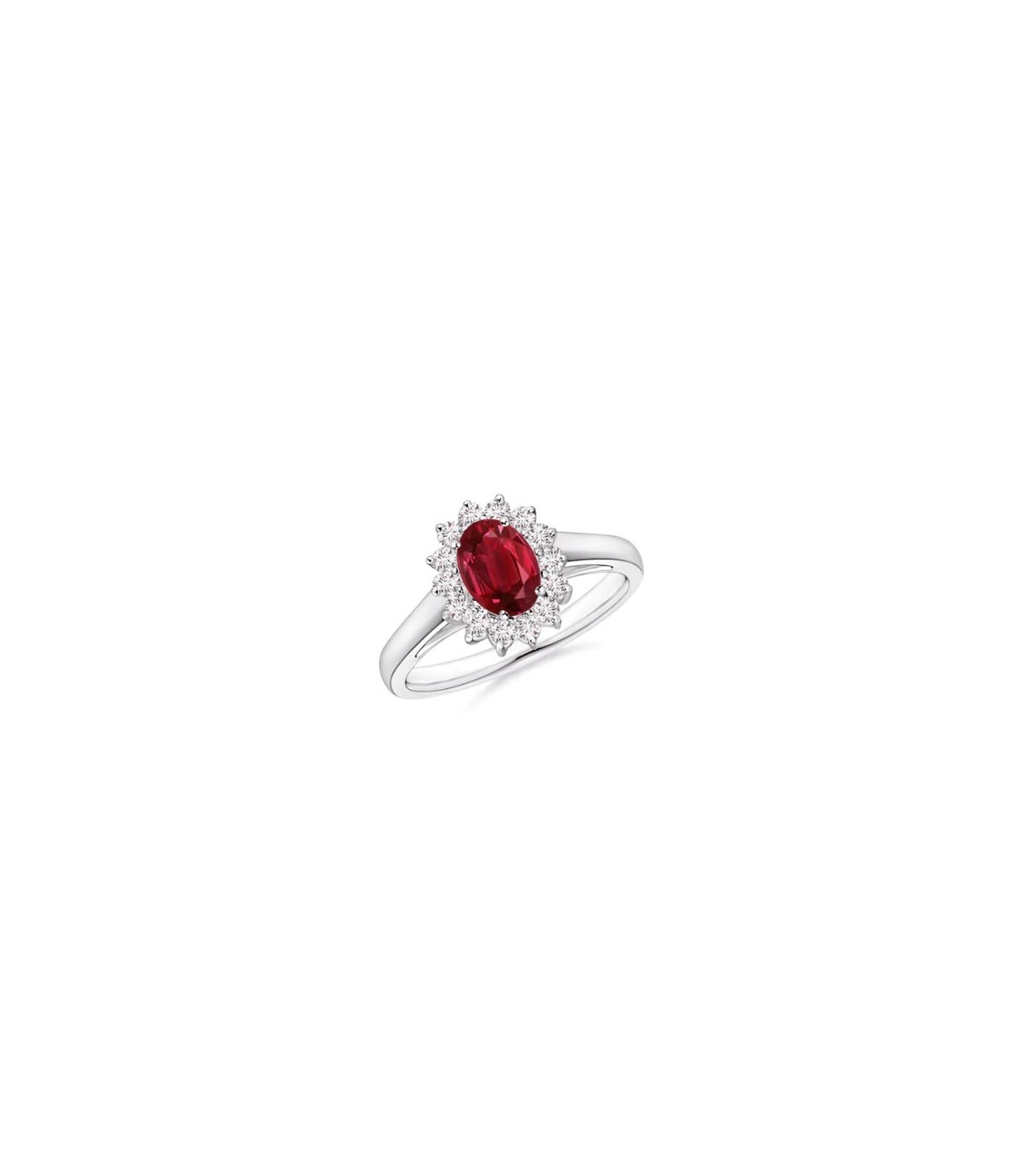 Anello argento con deals pietra rossa