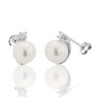 Orecchini Donna in Oro Bianco con Perle Akoya 8.5/9mm con Diamanti ct. 0,14  LBEAAK190.1 - Coscia