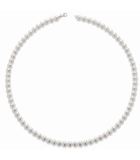 Collana Donna Di Perle FW 6/6.5mm con Elementi in Oro  A Quality LLNK65.2 - Le Lune