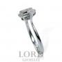 Anello Donna Cuore in Oro Bianco con Diamanti ct. 0,27 GVS ABX15770 - Giorgio Visconti