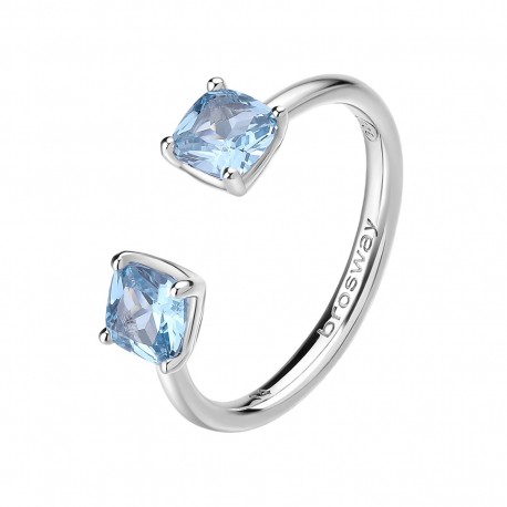 Anello Donna Fancy in Argento con Zirconi Light Sapphire FCL11B - Brosway