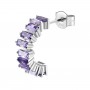 Orecchino Donna Cerchietto Fancy in Argento con Zirconi Amethyst FMP12 - Brosway