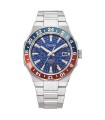 Orologio Uomo Automatico 880 Serie 8 GMT in Acciaio Quadrante Blu NB6030-59L - Citizen