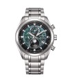 Orologio Uomo Radiocontrollato "TSUKI-YOMI" Moonphase Quadrante Verde BY1010-81X - Citizen