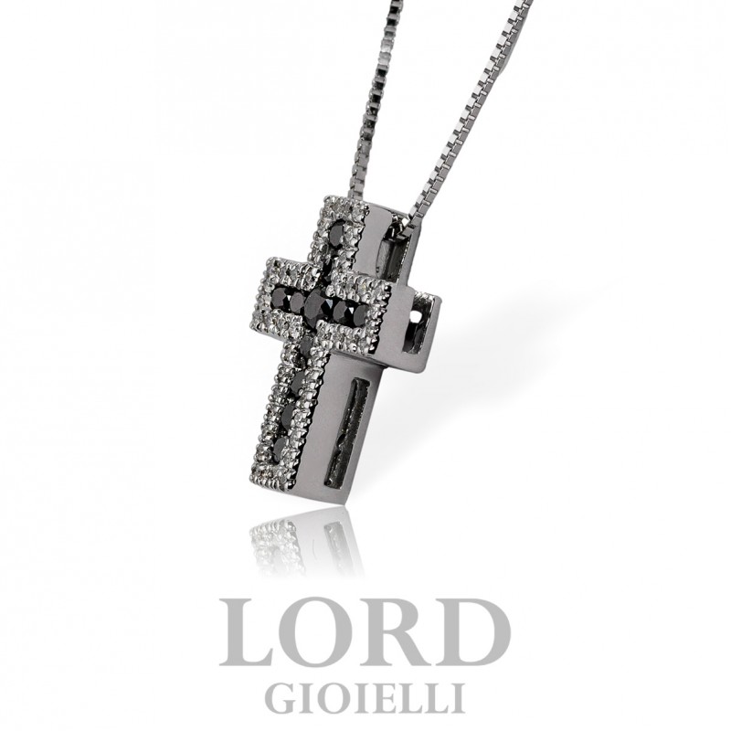 Davite&Delucchi Gioielli Collana Croce con Diamanti - CLN011660