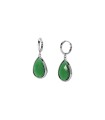 Orecchini Donna Pendenti in Acciaio con Glass Verde 261414 -2Jewels