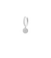 Mono Orecchino Donna Stardust Ten Pendente con Cerchio in Argento ORZ-018 M3 CER RH - Rue des Mille