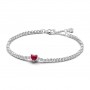 Bracciale Tennis con Cuore Rosso 590041C02 - Pandora