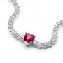 Bracciale Tennis con Cuore Rosso 590041C02 - Pandora