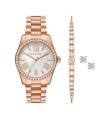 Orologio Donna Lexington Solo Tempo Acciaio Rosè Box con Bracciale e Orecchini MK1088SET - Micheal Kors