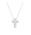 Collana Croce con ZIrconi Bianchi CLCRREBBBZ1 - Amen