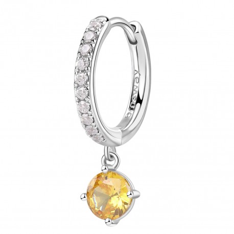 Mono Orecchino Donna Fancy Cerchietto con Zirconia Golden Yellow FEY75 - Brosway