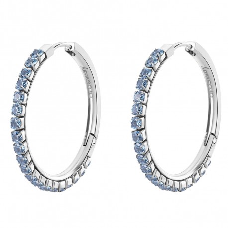 Orecchini Desideri Cerchi Medi in Acciaio con Zirconia Spinel BEIE019- Brosway