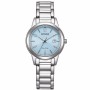 Orologio Donna in Acciaio Quadrante Azzurro Solo Tempo EcodriveFE1241-71L- Citizen