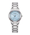 Orologio Donna in Acciaio Quadrante Azzurro Solo Tempo Ecodrive FE1241-71L- Citizen