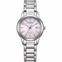 Orologio Donna in Acciaio Quadrante Rosa Solo Tempo Ecodrive FE1241-71Z - Citizen